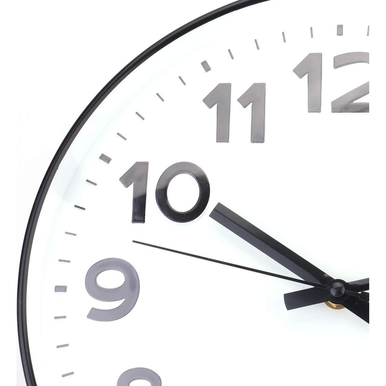 Reloj de Pared Silencioso 30 cm 2 Piezas Foraineam