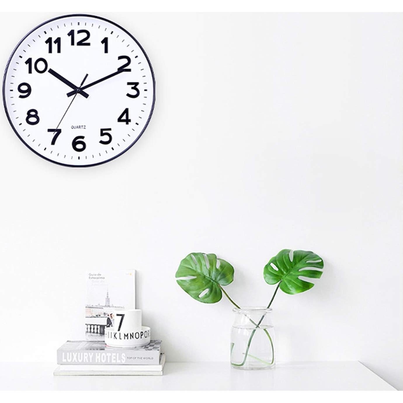 Reloj de Pared Silencioso 30 cm 2 Piezas Foraineam