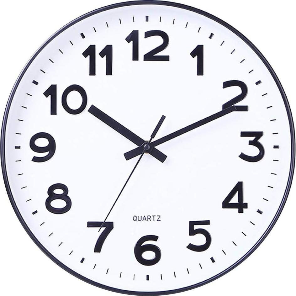 Reloj de Pared Silencioso 30 cm 2 Piezas Foraineam