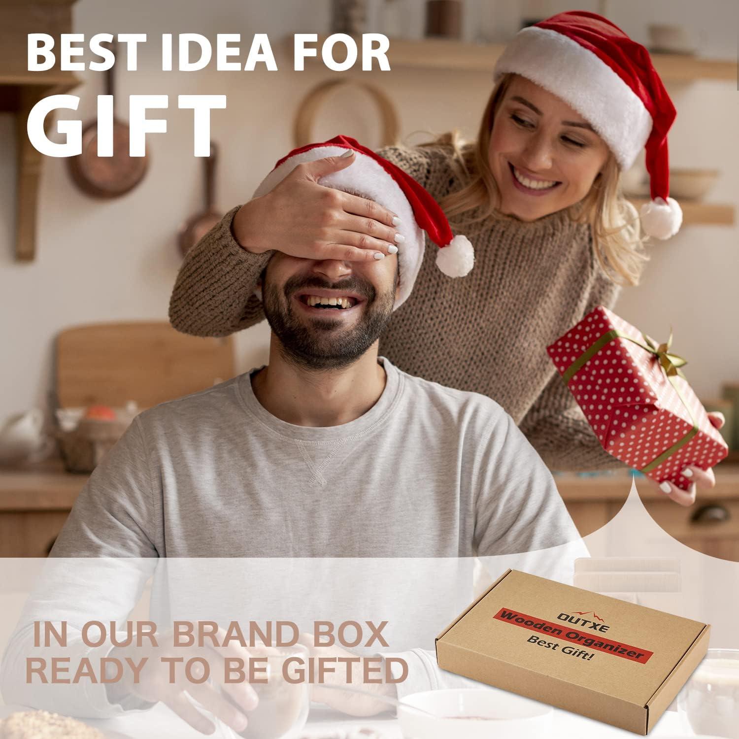 Estación de Acoplamiento de Madera OUTXE, Organizador para Teléfono y Llaves