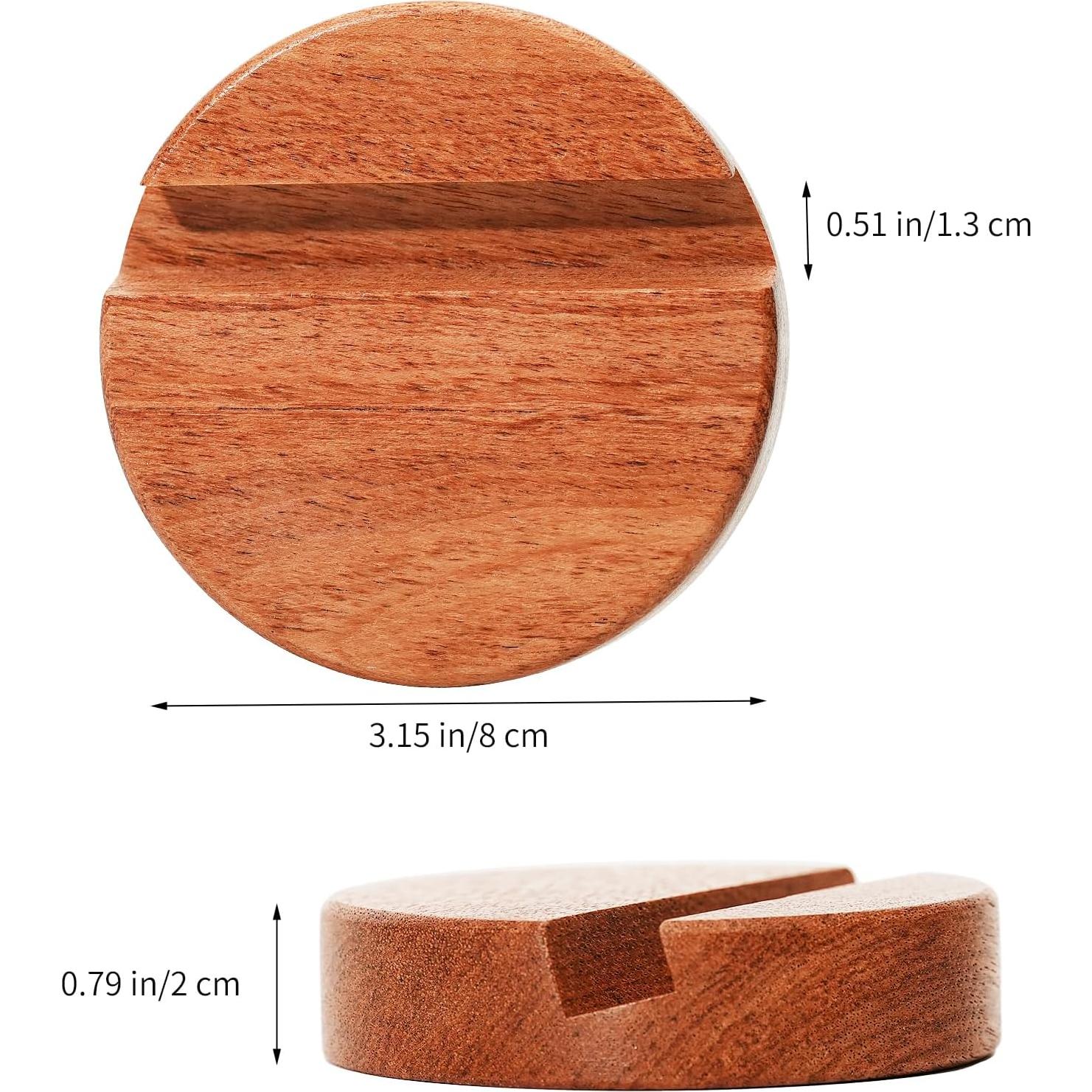 Soporte de Teléfono de Madera Natural Mufengshangmao Circular