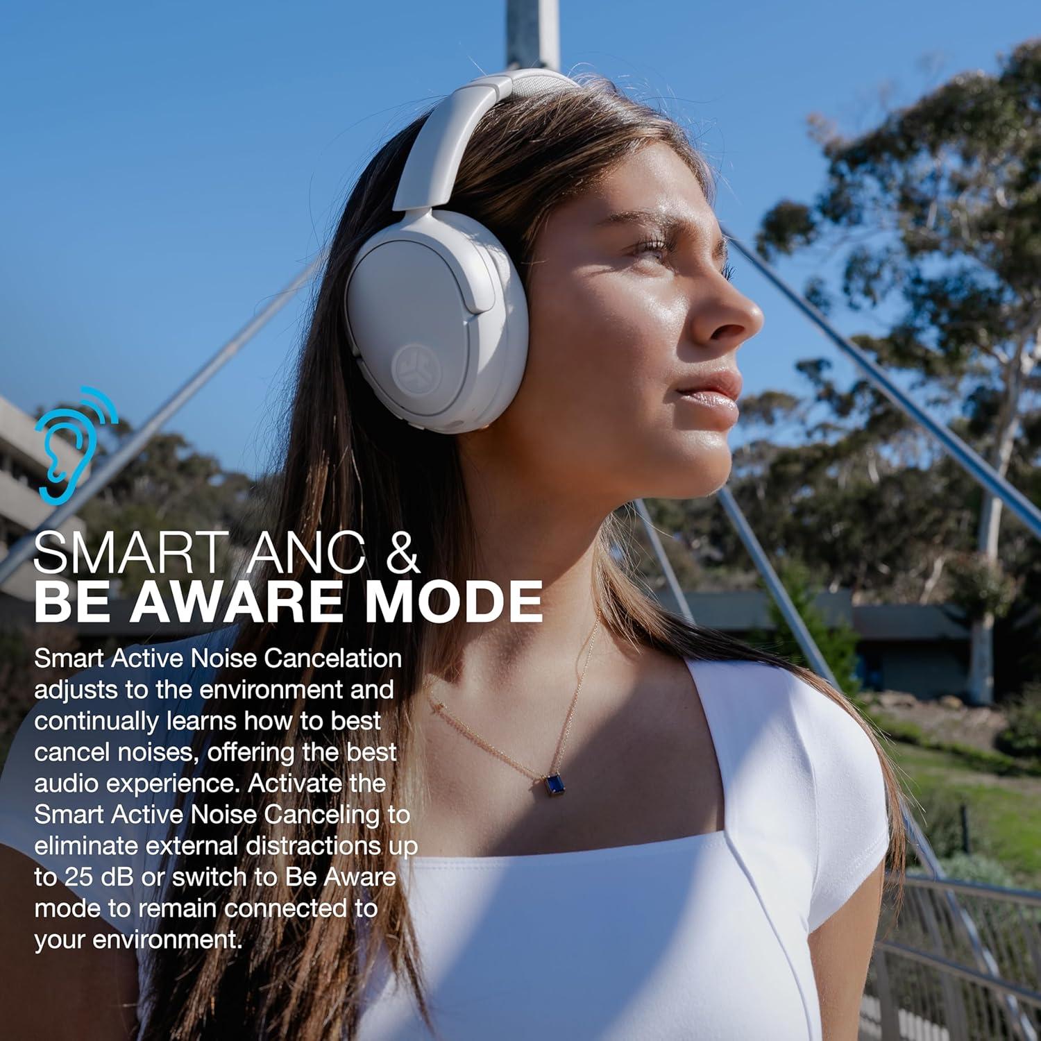 Auriculares JLab JBuds Lux ANC Inalámbricos, Blanco Nube