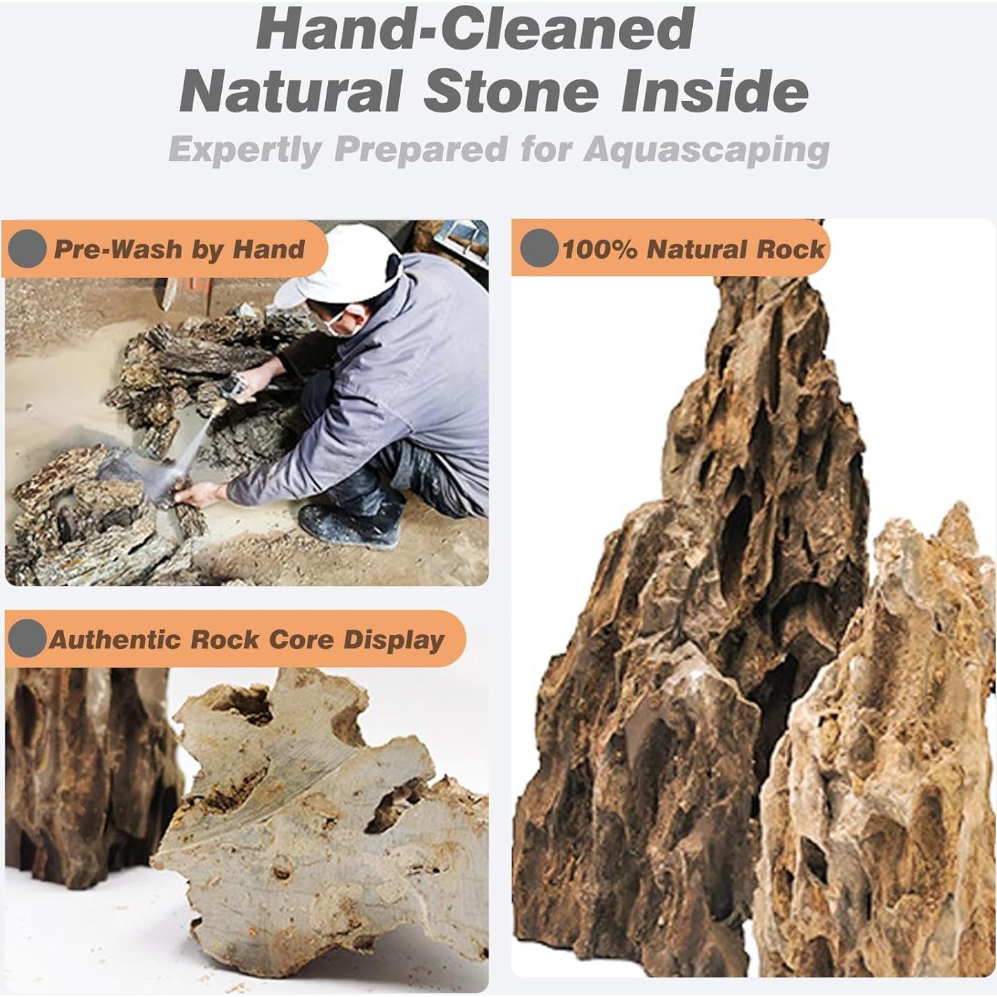 Piedra Dragón Seiryu 2.27kg para Acuarios y Terrarios