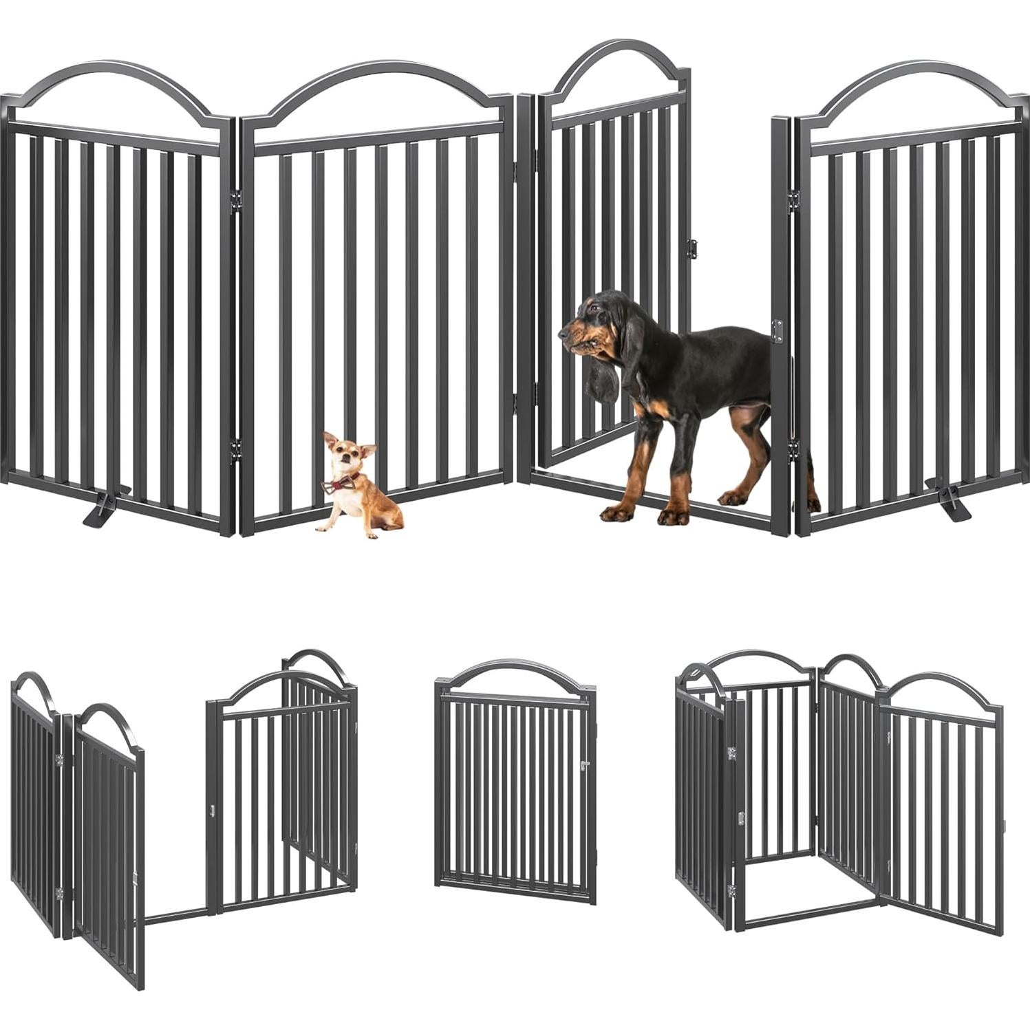 Puerta para Perros de Metal BHG 243.84x81.28 cm Plegable