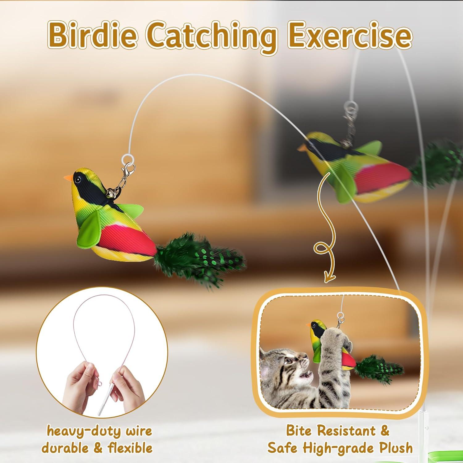 Juguete Interactivo para Gatos PANRIO 3-en-1 con Plumas USB