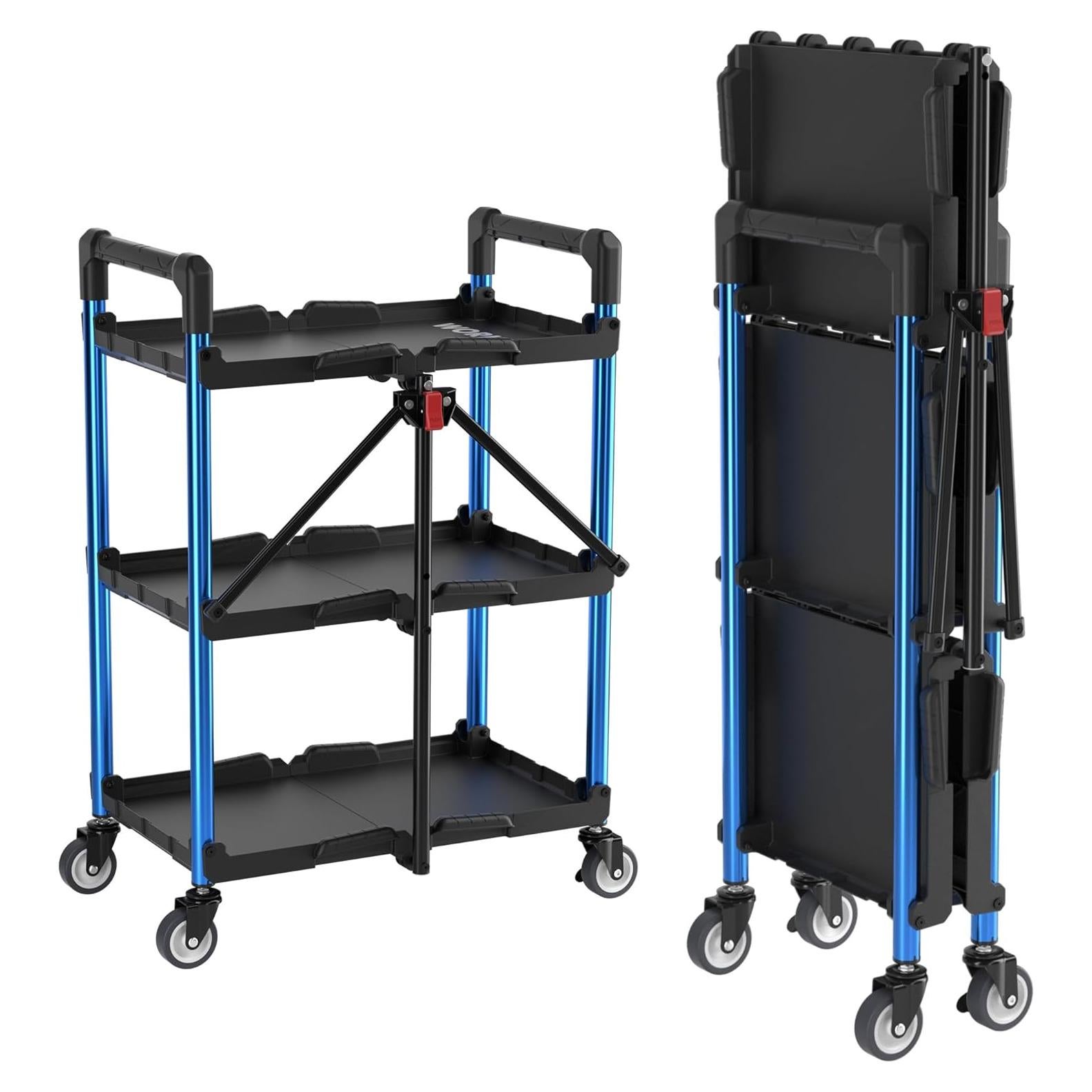 Carro de Servicio Plegable WORKPRO 3 Niveles 95.25 kg