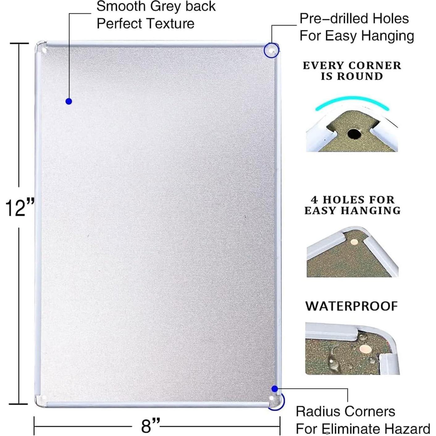 Cartel de Metal Bienvenido a la Sala de Juegos Ykfss 30x20 cm