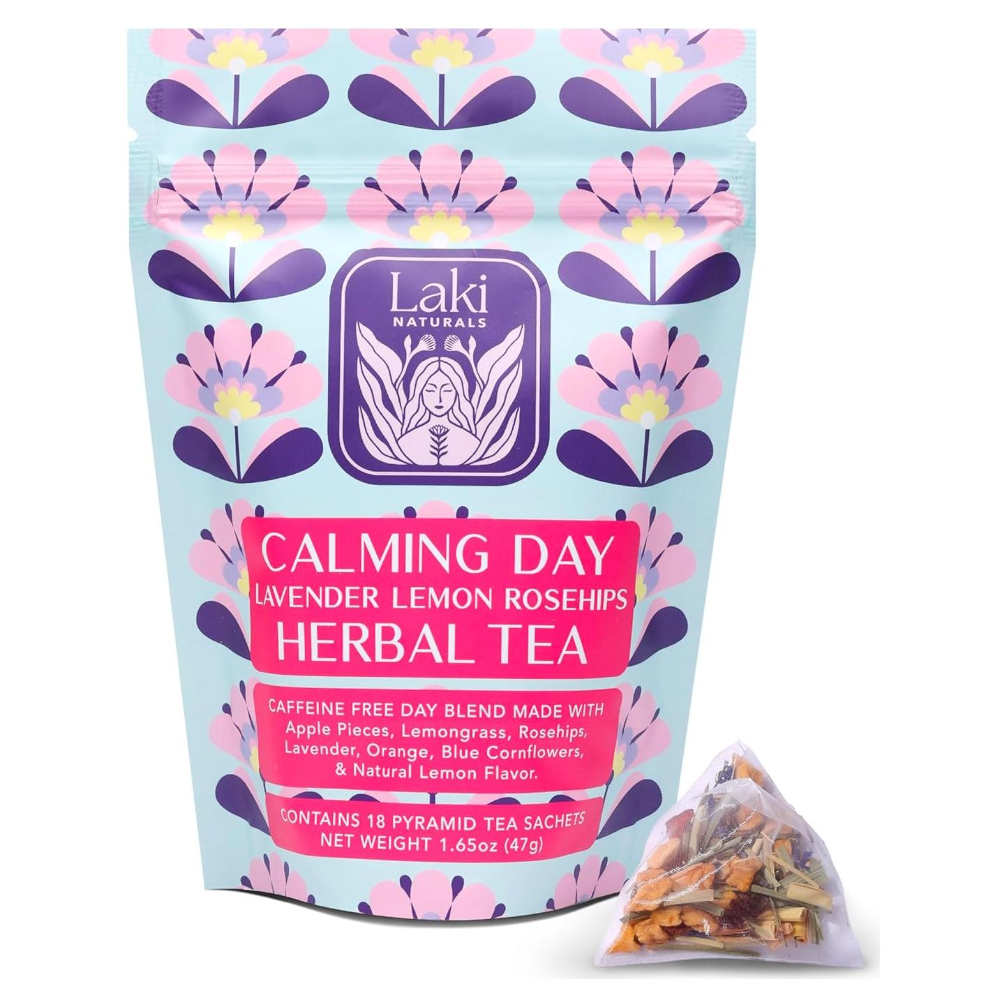 Té de Hierbas Calmante Laki Naturals 46.9 g - 18 Bolsitas