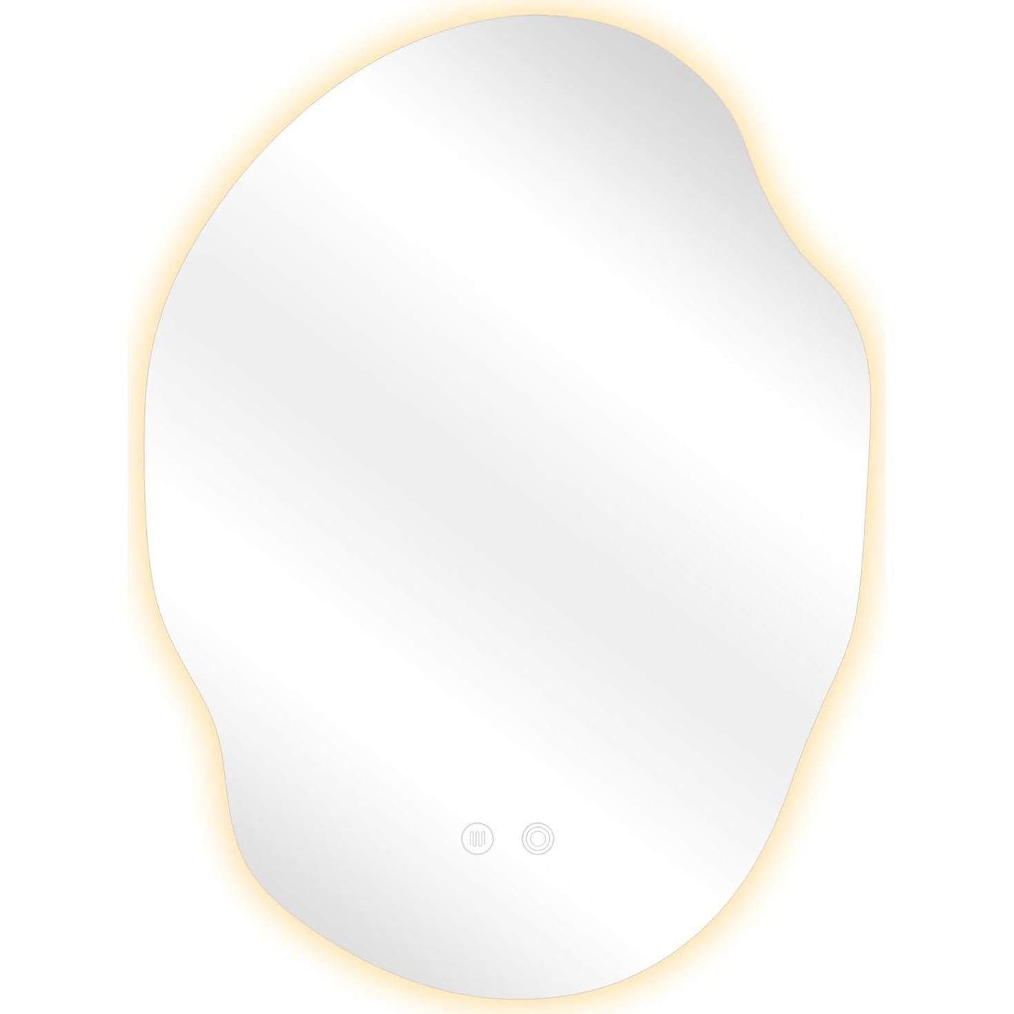 Espejo de Baño LED Asimétrico 76.2x55.9cm 39F USA con Luz Regulable