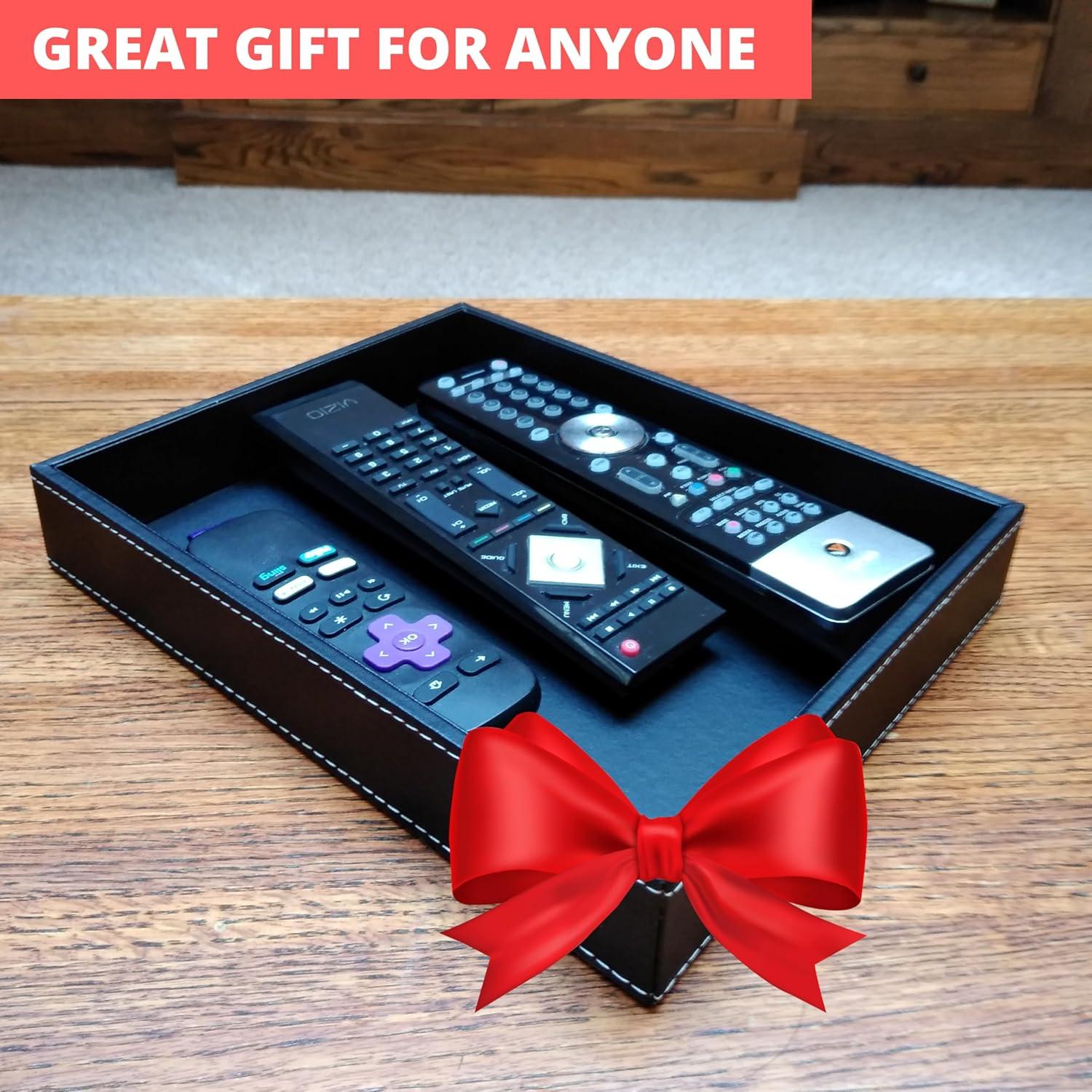 Bandeja de Valet ULTRAY de Cuero Sintético Negro 26.2x21.1 cm