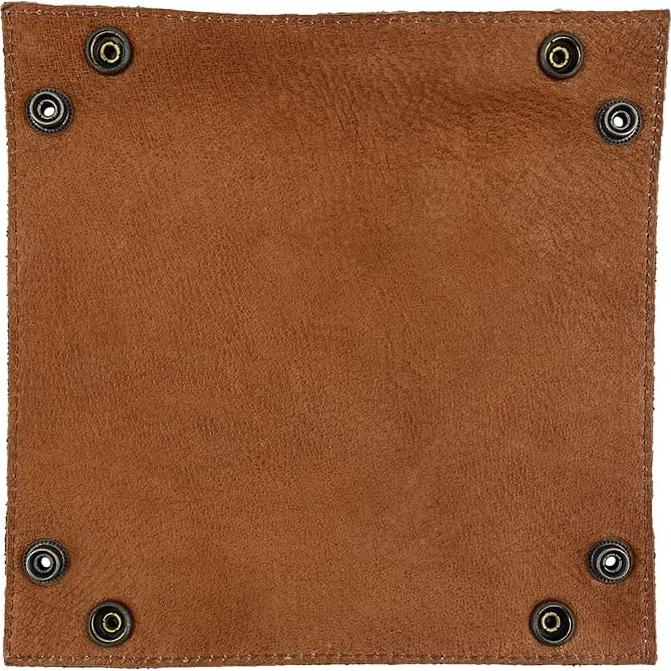 Bandeja de Cambio Hide & Drink Cuero Canela Hecha a Mano