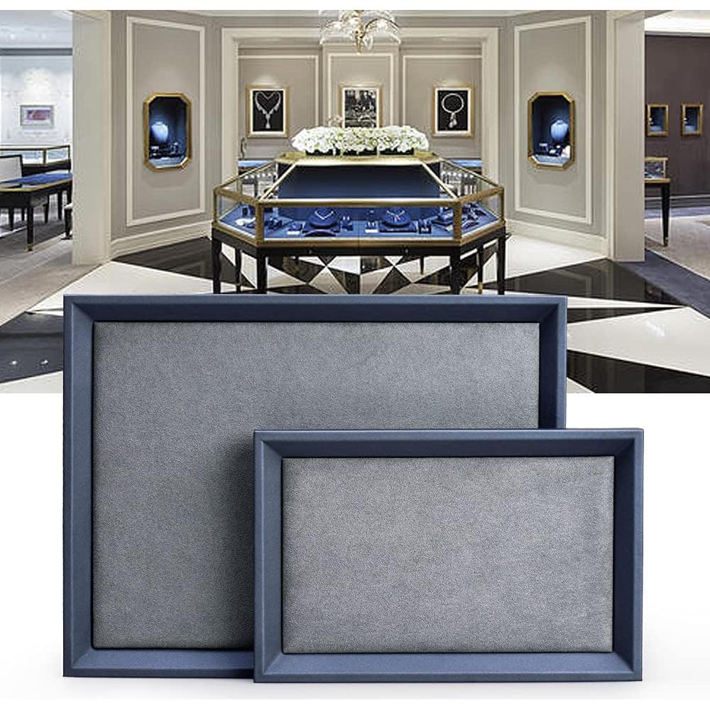 Organizador de Joyería Oirlv de Cuero Premium Pequeño Gris