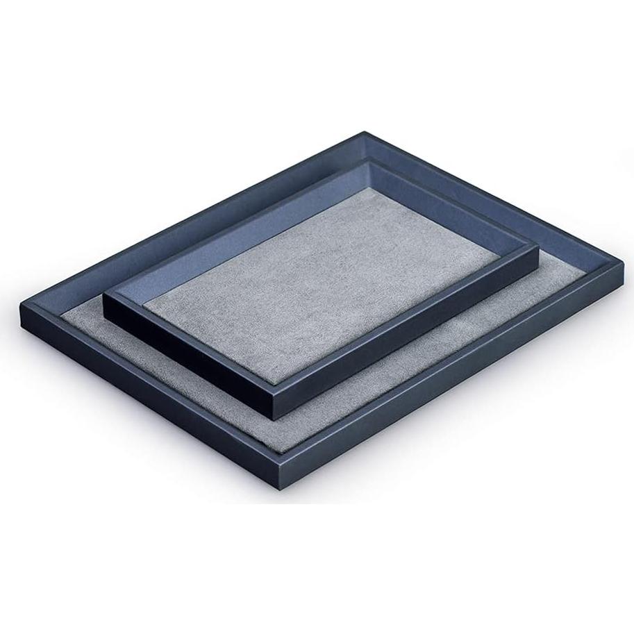 Organizador de Joyería Oirlv de Cuero Premium Pequeño Gris