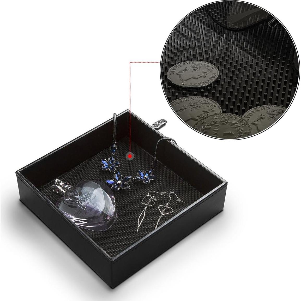 Bandeja de Valet J JACKCUBE Diseño Negro 17.5x17.5cm