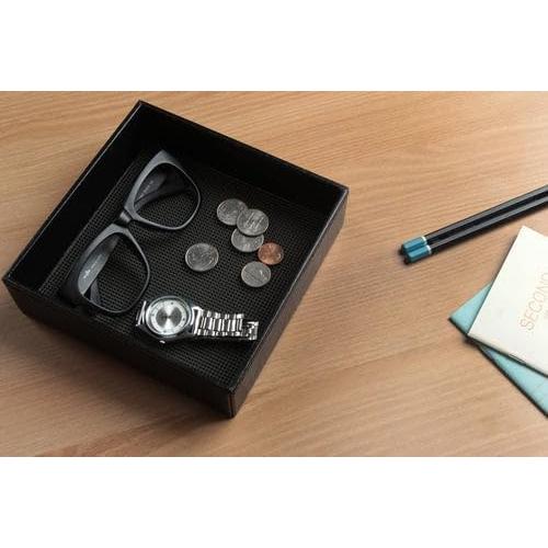 Bandeja de Valet J JACKCUBE Diseño Negro 17.5x17.5cm