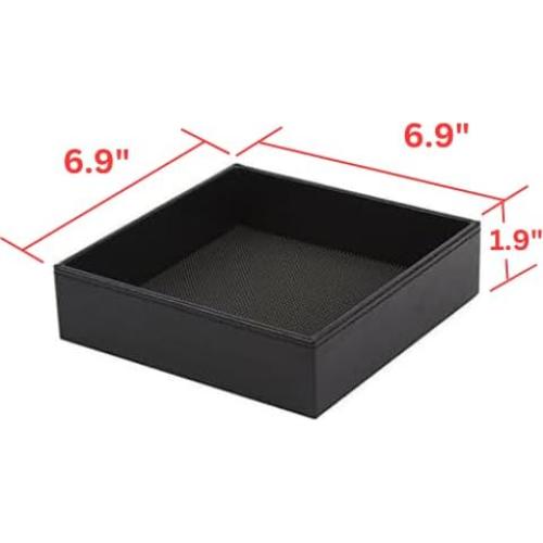 Bandeja de Valet J JACKCUBE Diseño Negro 17.5x17.5cm