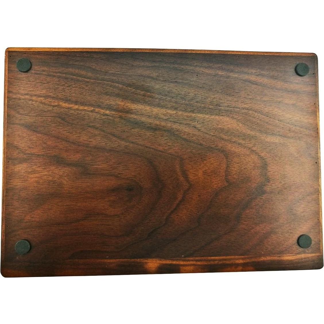 Organizador de Bandeja de Madera Winterworm 5 Compartimentos Negro