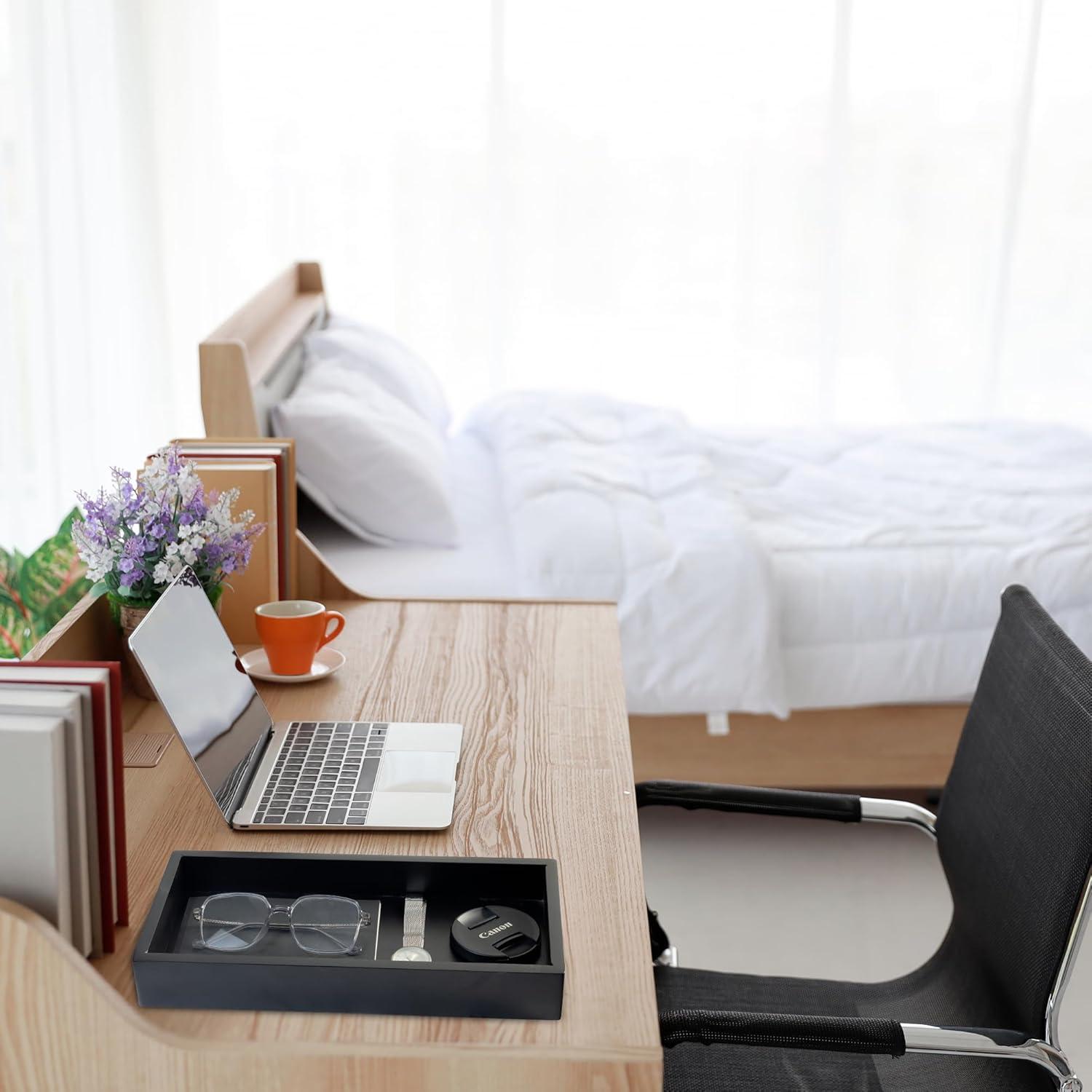 Bandeja de Valet Demigo de Acacia Negra 30.99x15.24 cm