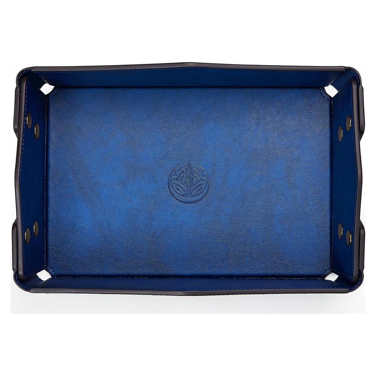 Bandeja Valet de Cuero PU OARIE Azul Oscuro 27.4x18.3cm