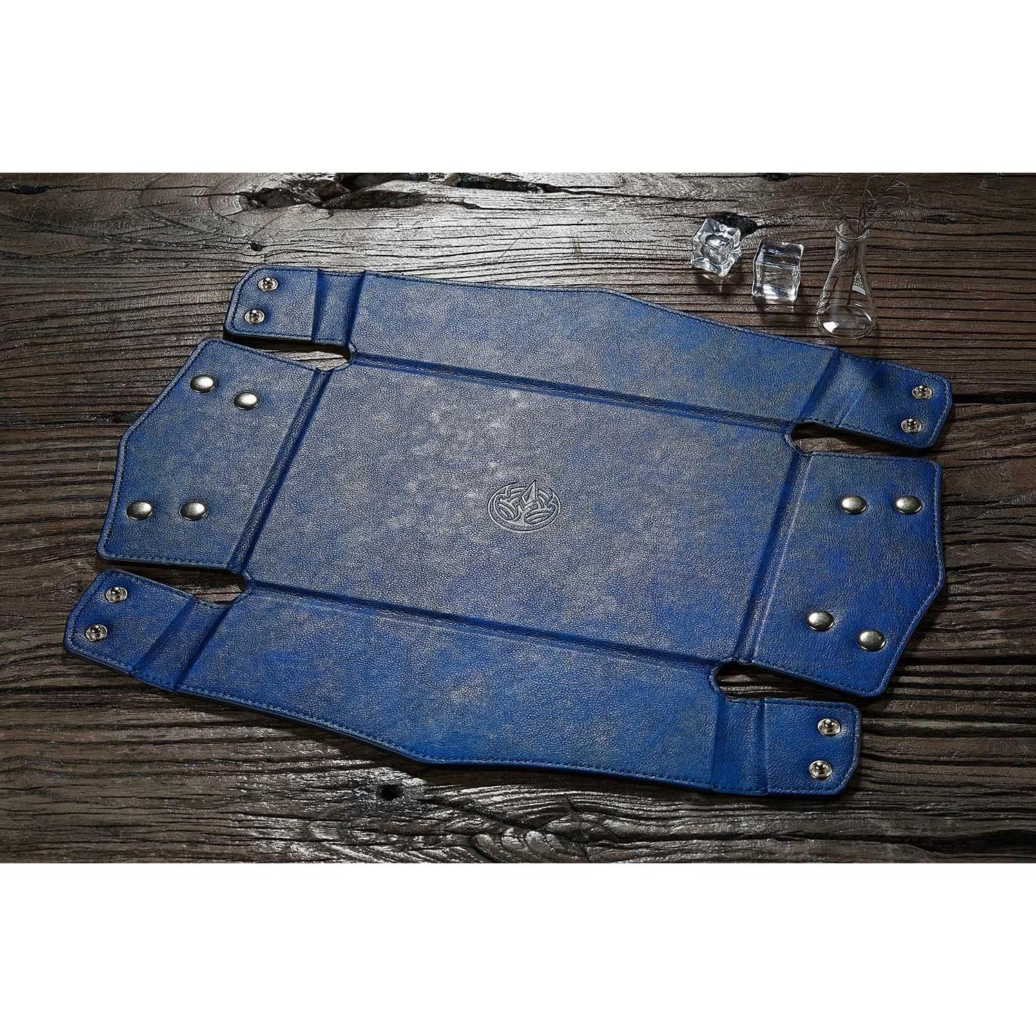 Bandeja Valet de Cuero PU OARIE Azul Oscuro 27.4x18.3cm