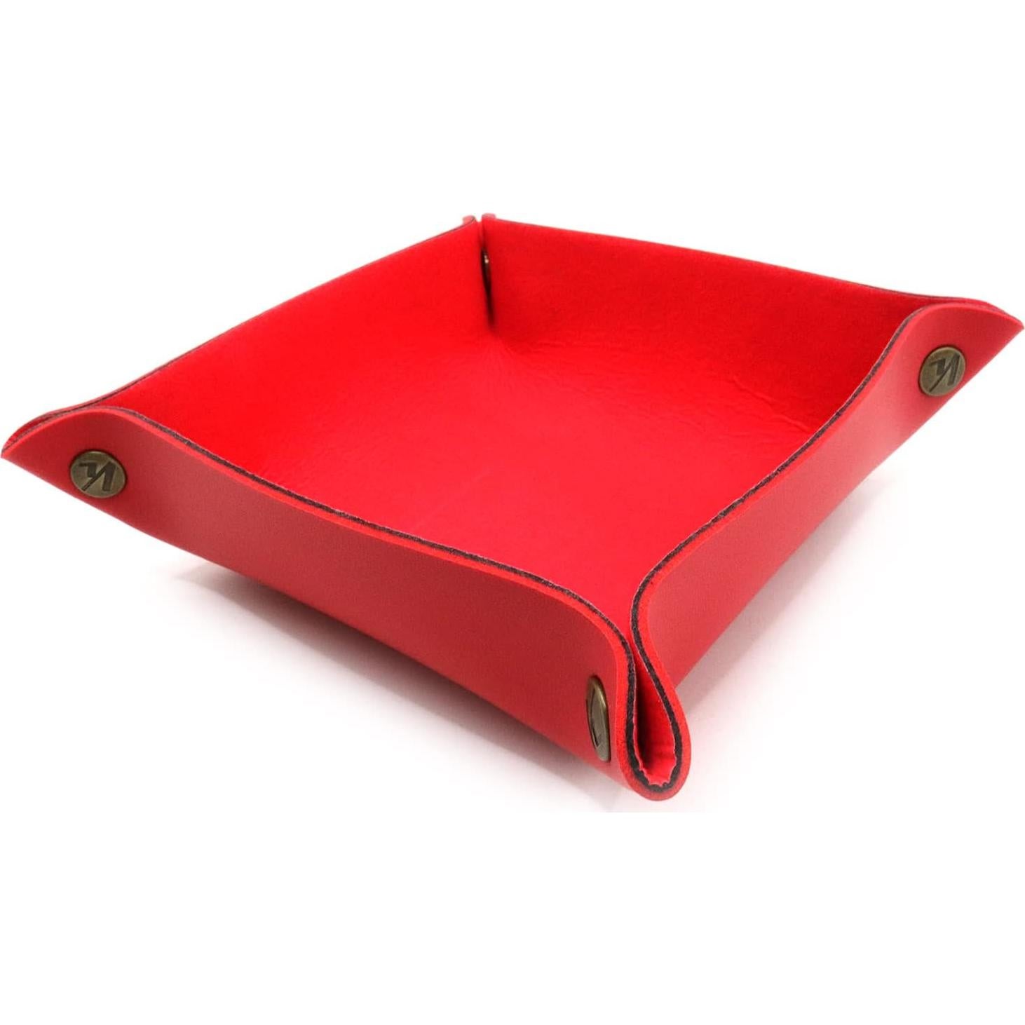 Bandeja de Valet K de Cuero Sintético Rojo 2PACK - Almacenamiento