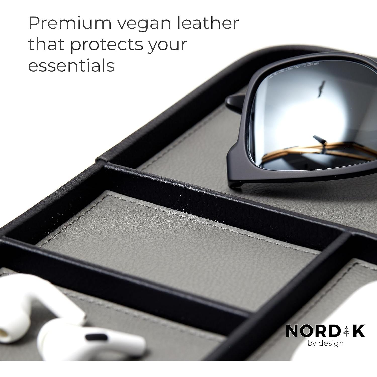 Alfombrilla de Escritorio y Bandeja de Valet Nordik - Negro