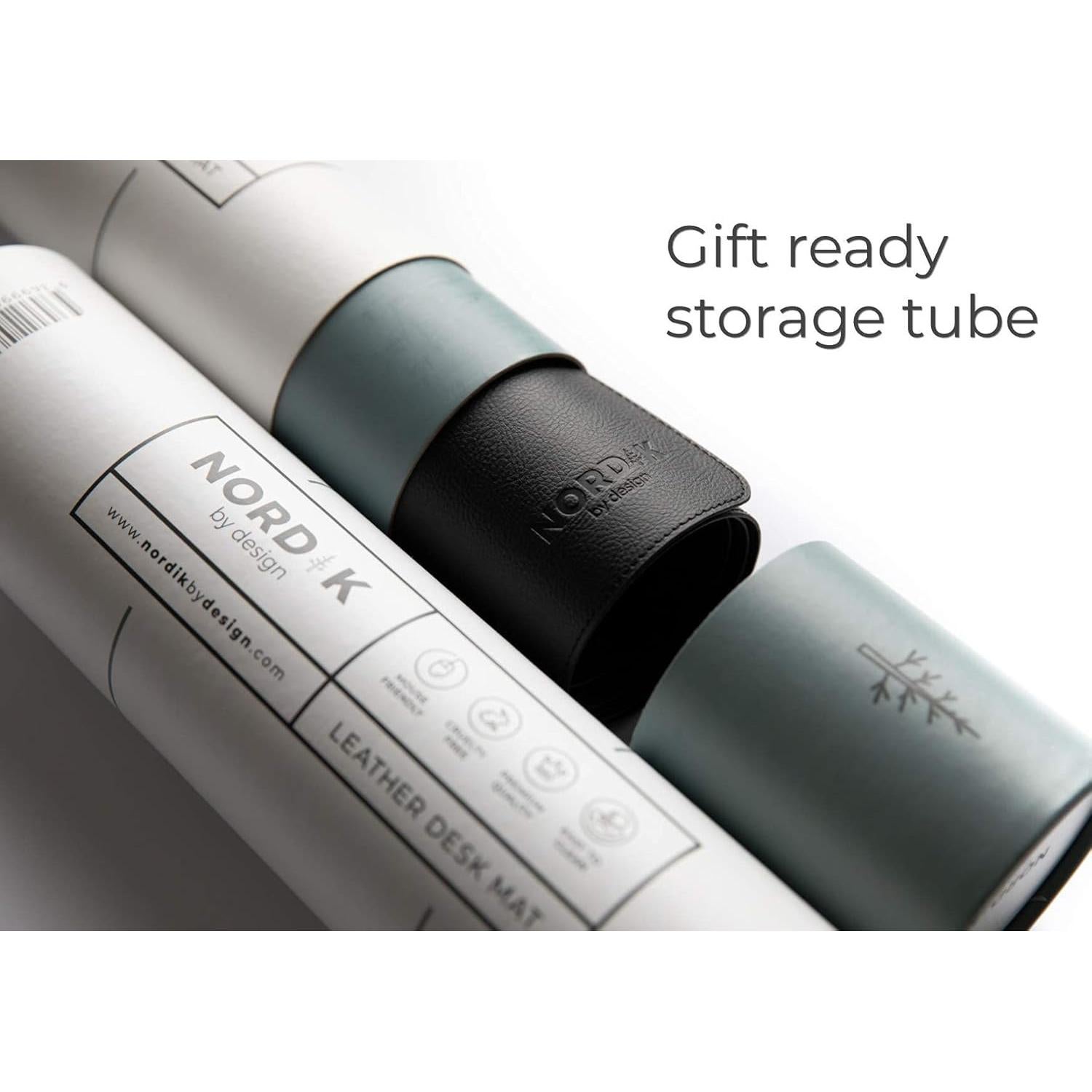 Alfombrilla de Escritorio y Bandeja de Valet Nordik - Negro