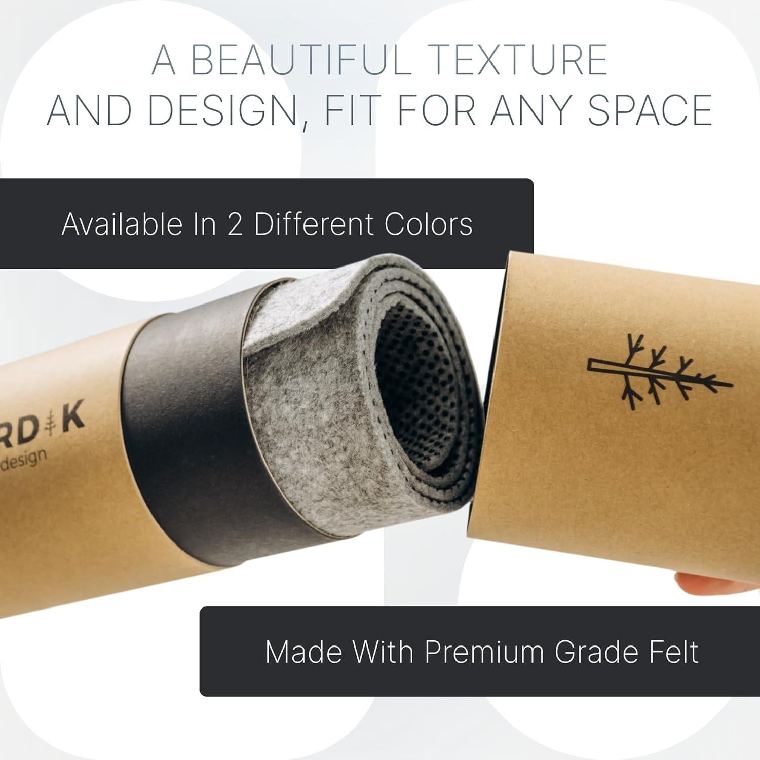 Bandeja de Valet y Tapete de Escritorio Fieltro Nordik 88.9x43.2cm