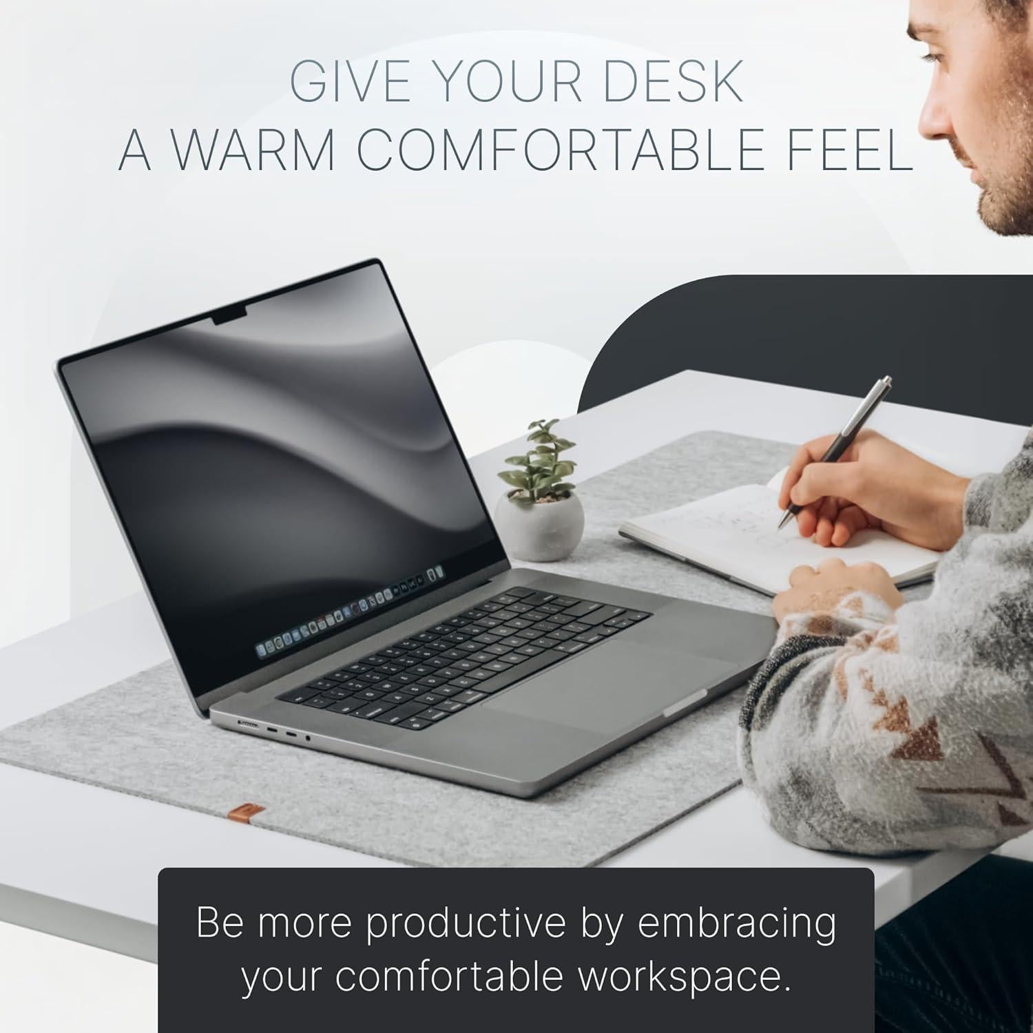 Bandeja de Valet y Tapete de Escritorio Fieltro Nordik 88.9x43.2cm