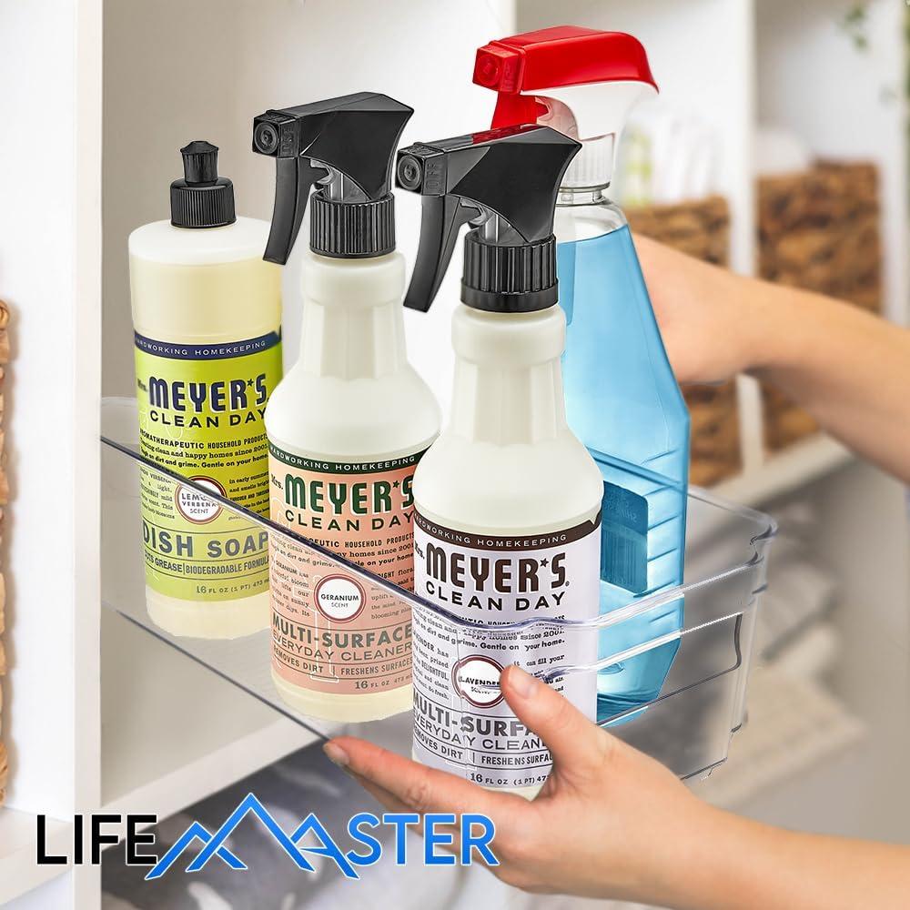 Contenedores Apilables LifeMaster - 4 Piezas 9 cm Transparente