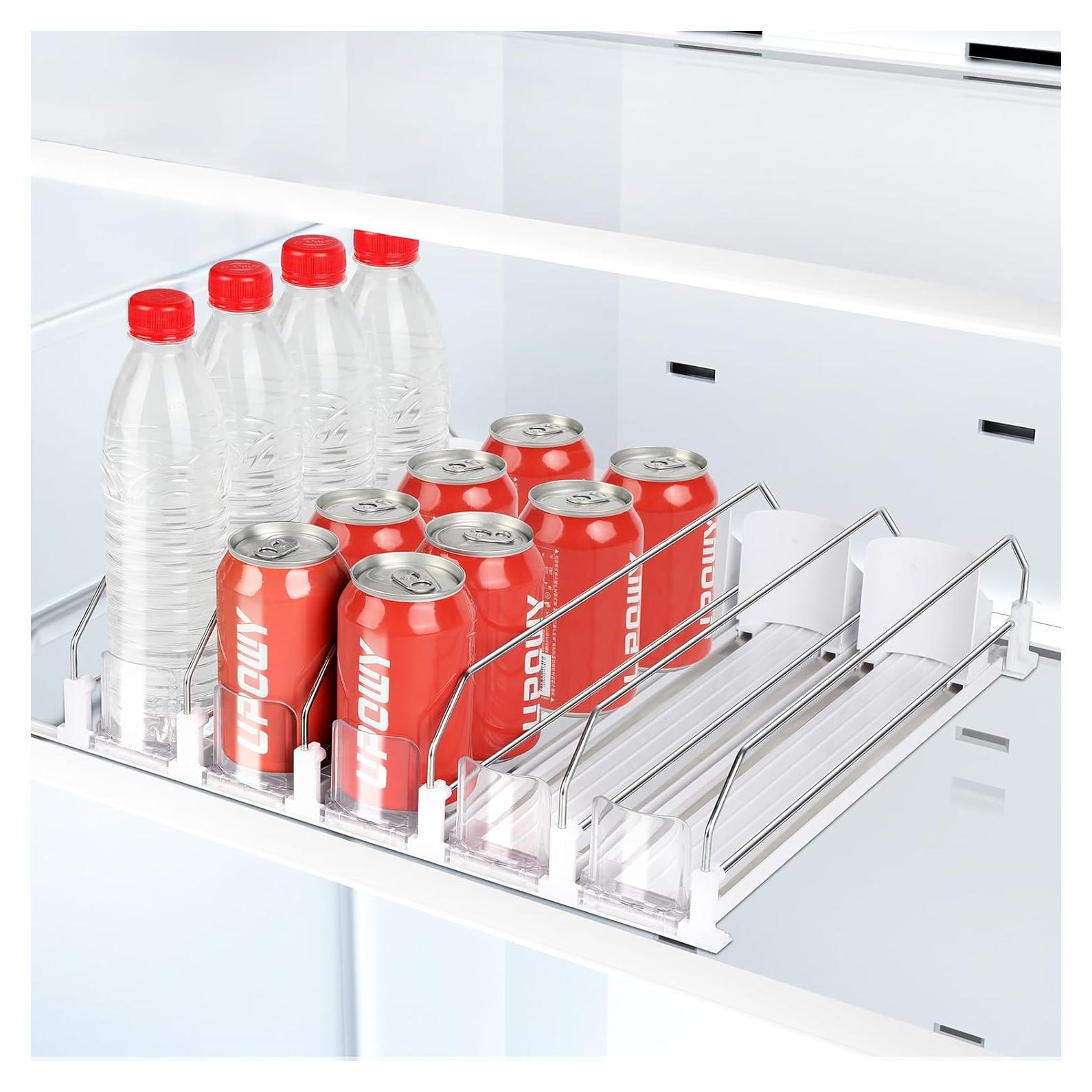 Organizador de Bebidas UPOWY para Refrigerador 5 Filas 20 Latas