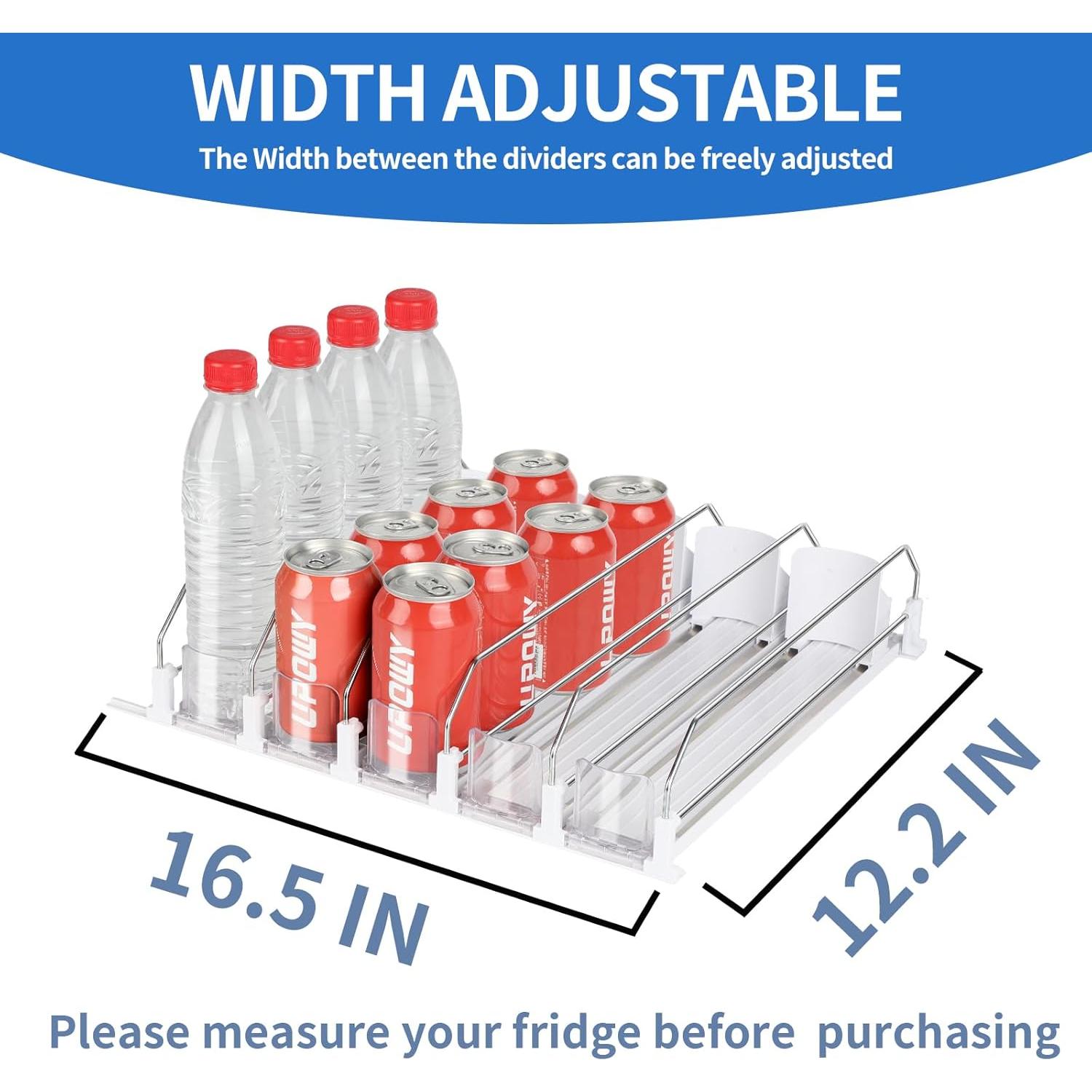 Organizador de Bebidas UPOWY para Refrigerador 5 Filas 20 Latas