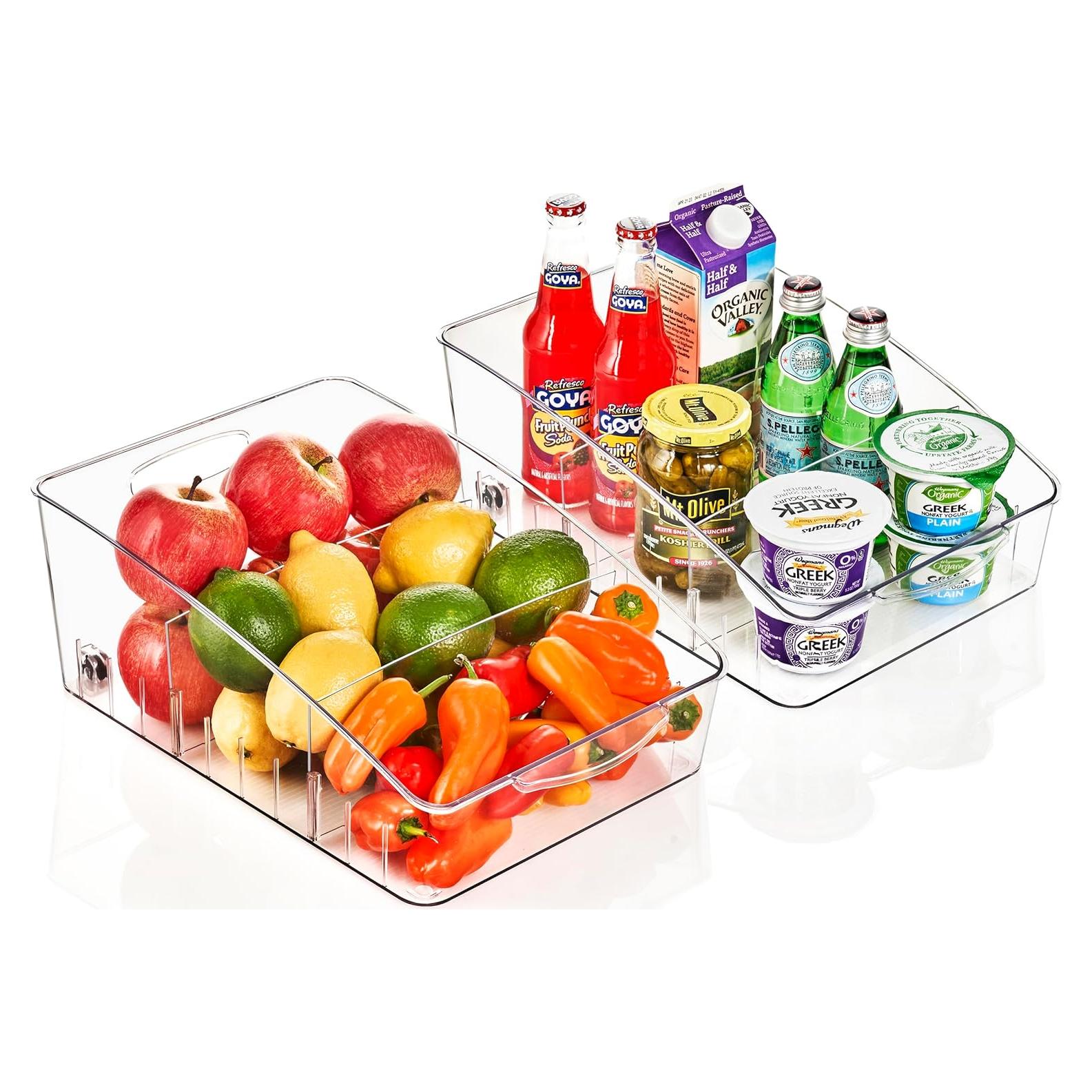 Organizador de Nevera Sorbus Grande con Ruedas - 2 Paquete