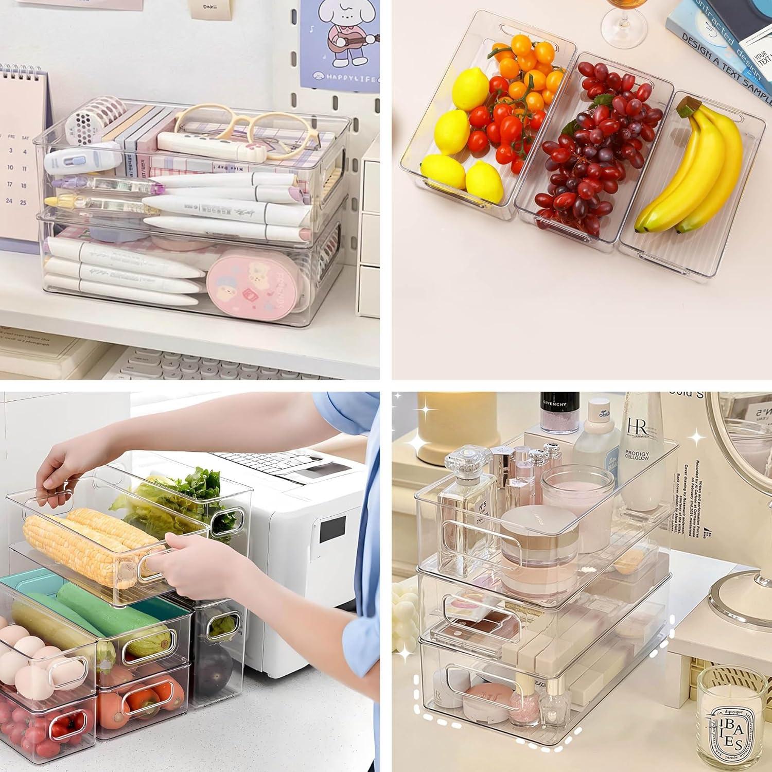 Set de 6 Organizadores de Refrigerador Transparentes LYHE