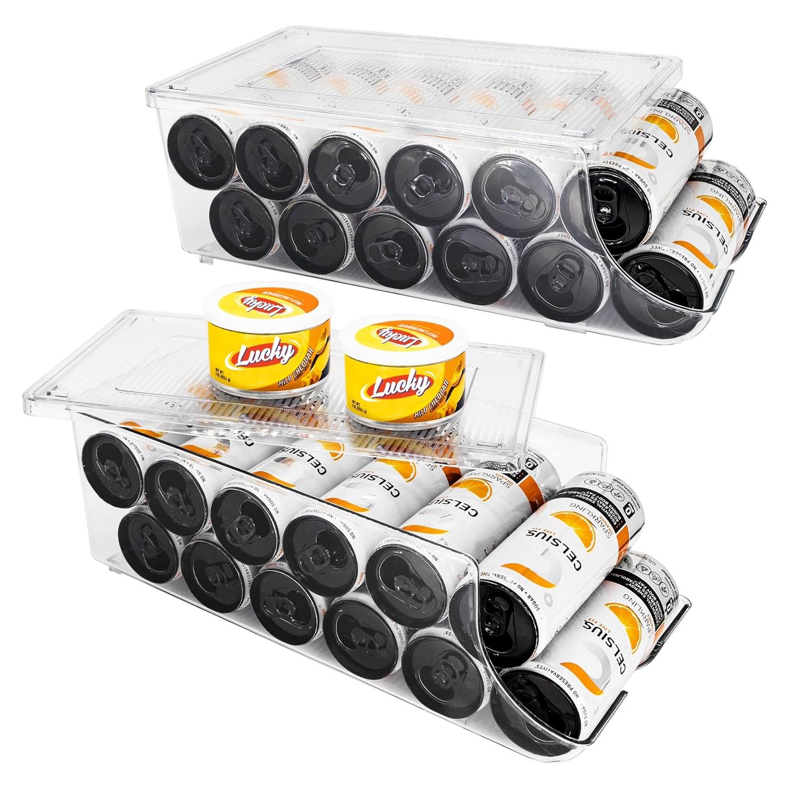 Organizador de Latas Delgadas SCAVATA 2 Paquetes 12 Latas