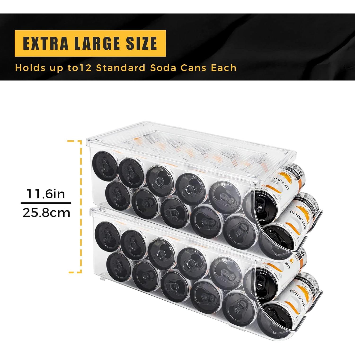 Organizador de Latas Delgadas SCAVATA 2 Paquetes 12 Latas