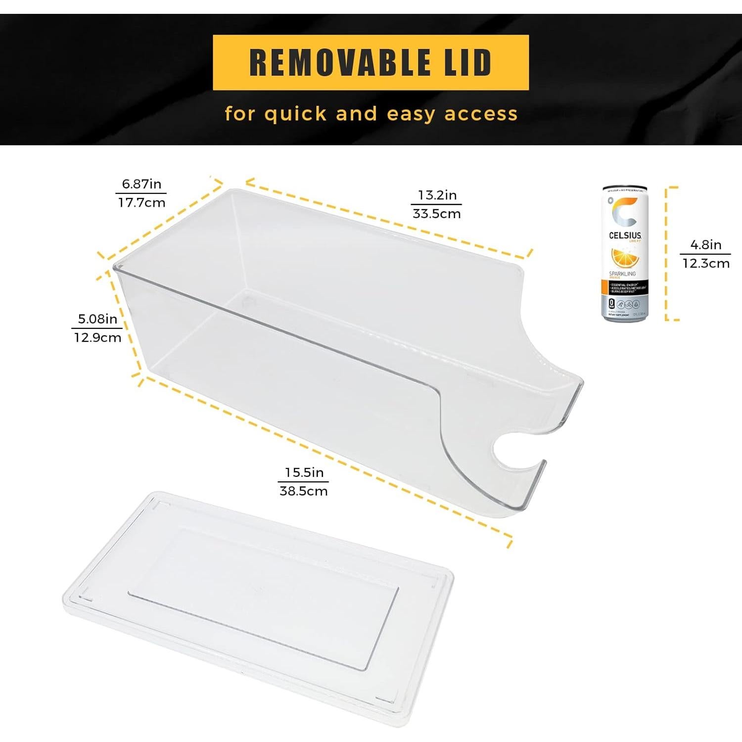 Organizador de Latas Delgadas SCAVATA 2 Paquetes 12 Latas