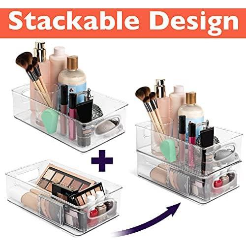 Bins de Plástico ClearSpace para Almacenamiento - 6 Unidades