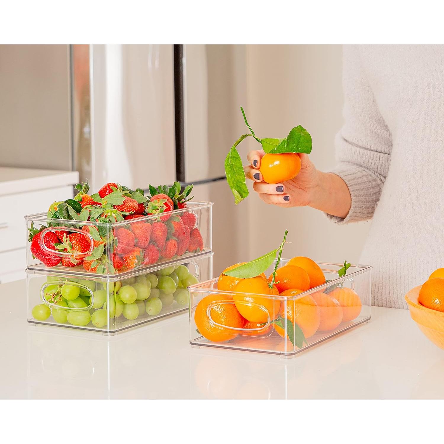 Bins de Plástico ClearSpace para Almacenamiento - 6 Unidades