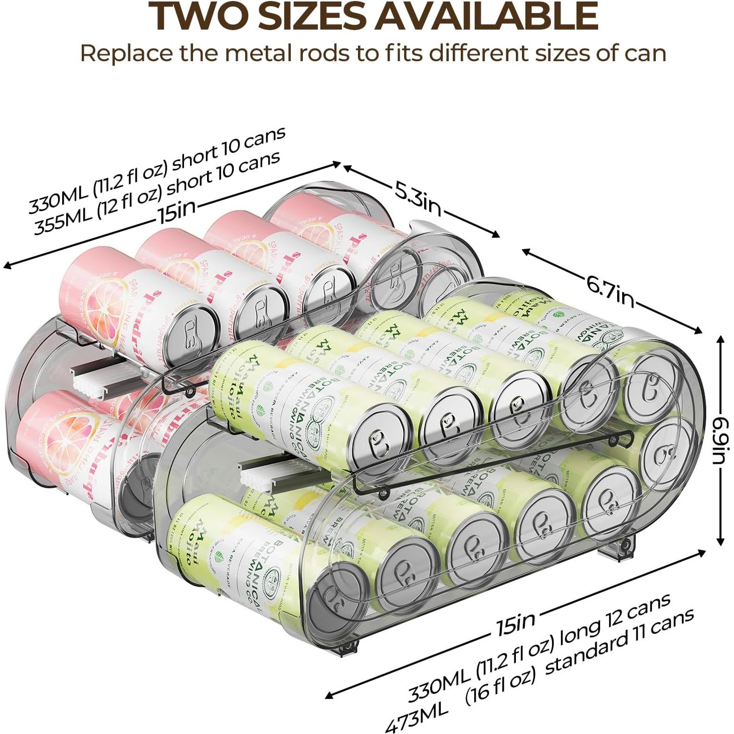 Organizador de Latas para Nevera GoldOath - 2 Paquetes