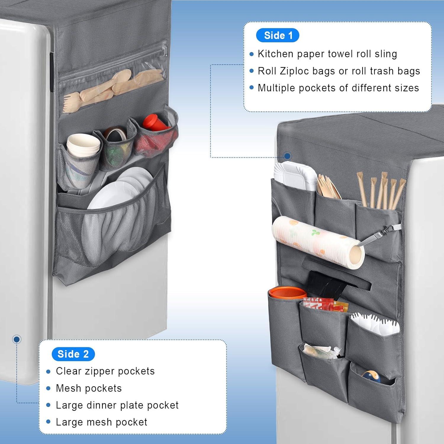 Organizador Colgante para Mini Nevera RGQSUN 140x40 cm 15 Bolsillos