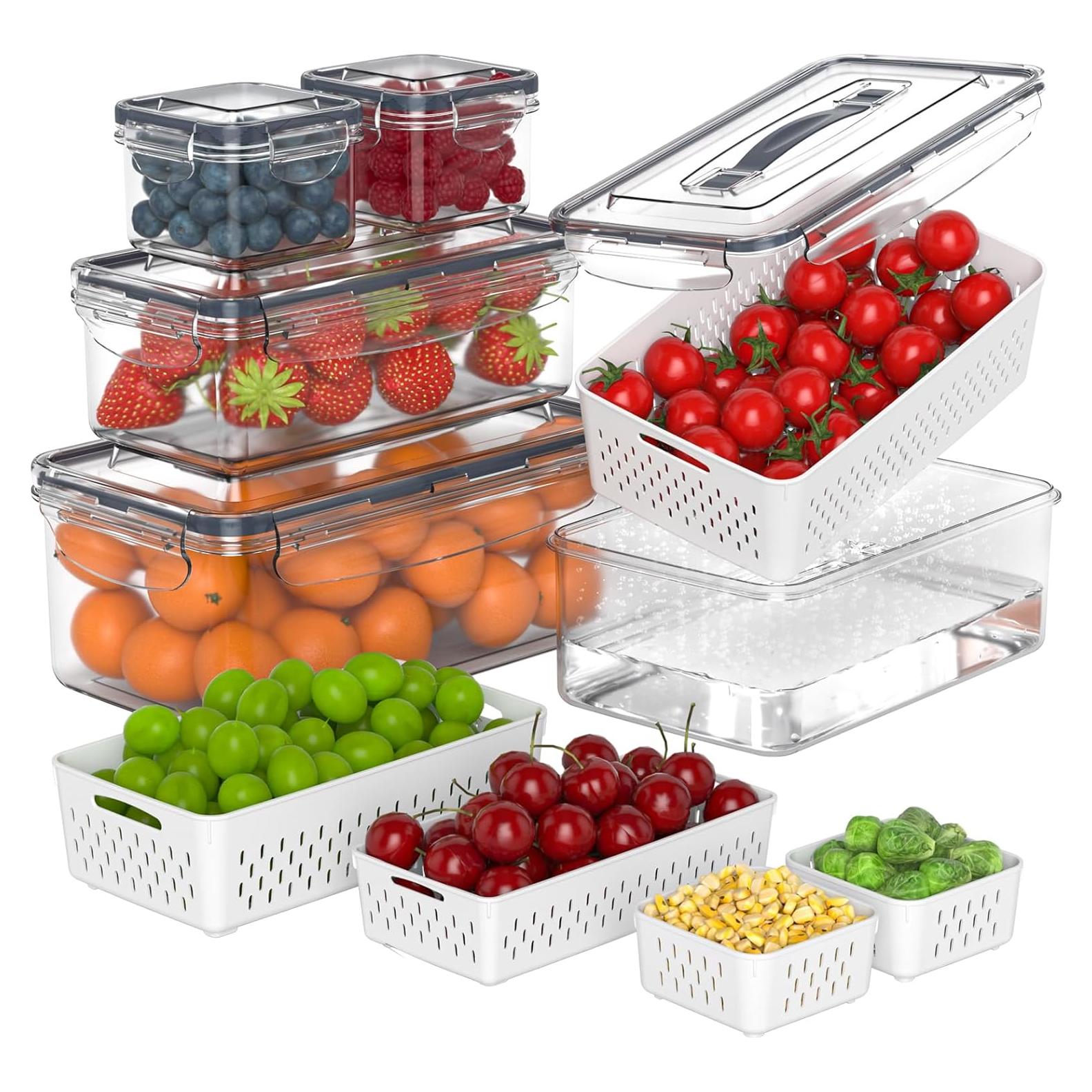 Juego de 5 Contenedores de Almacenamiento Hermético Anysig 3400ml