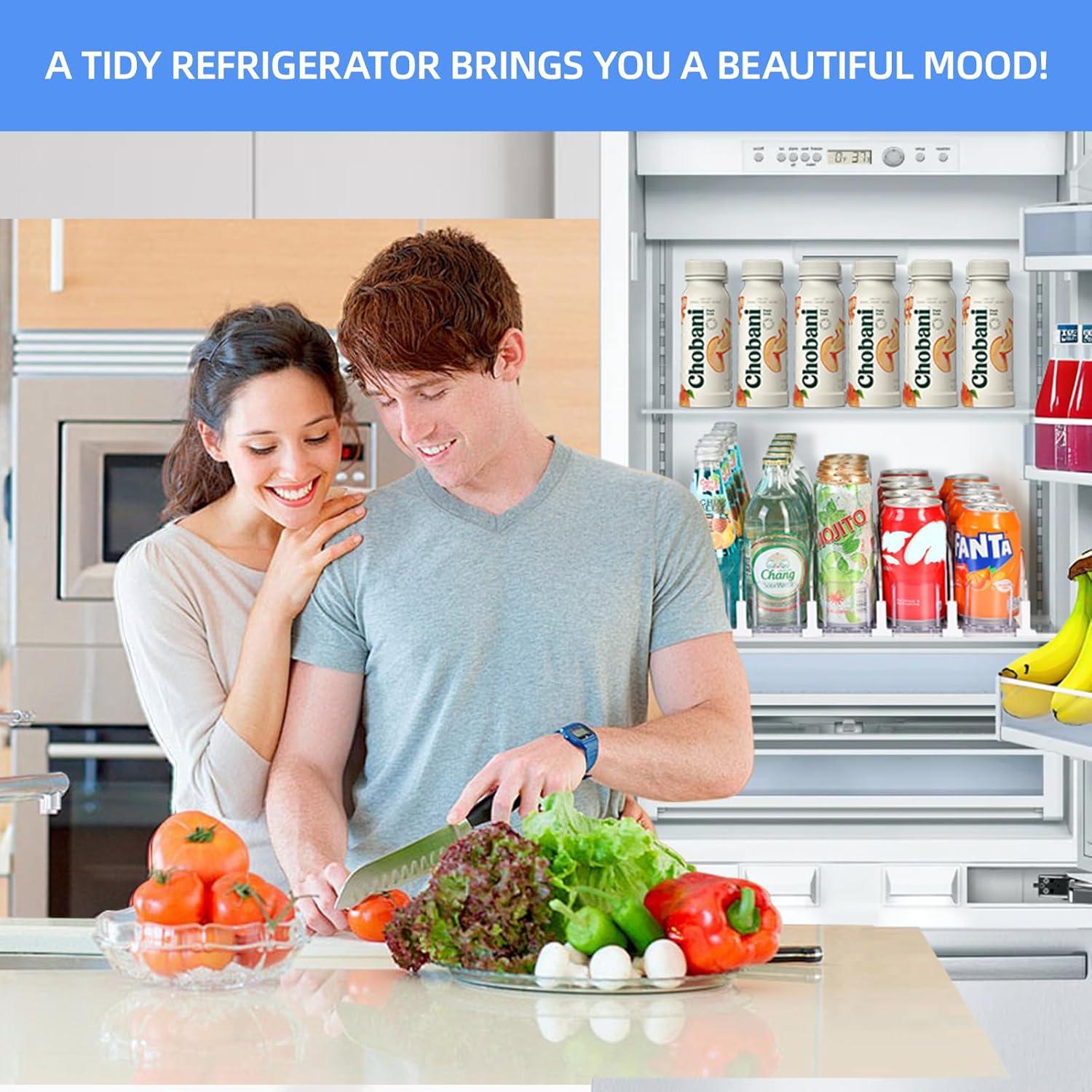 Organizador de Bebidas para Nevera GlintFy 5 Filas 25 Latas