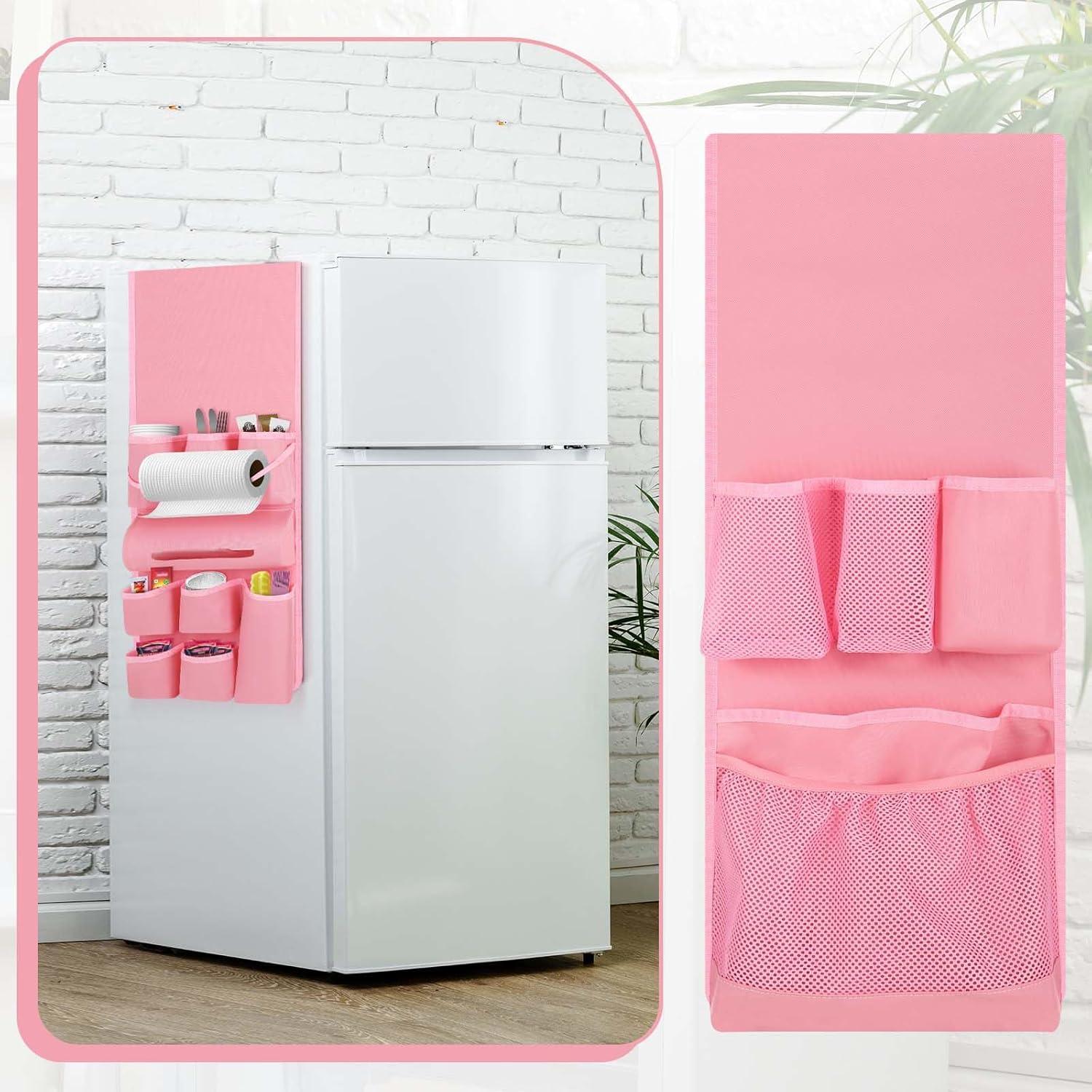 Organizador de Mini Nevera Weysat Rosa 14 Bolsillos 32.5x26.5cm