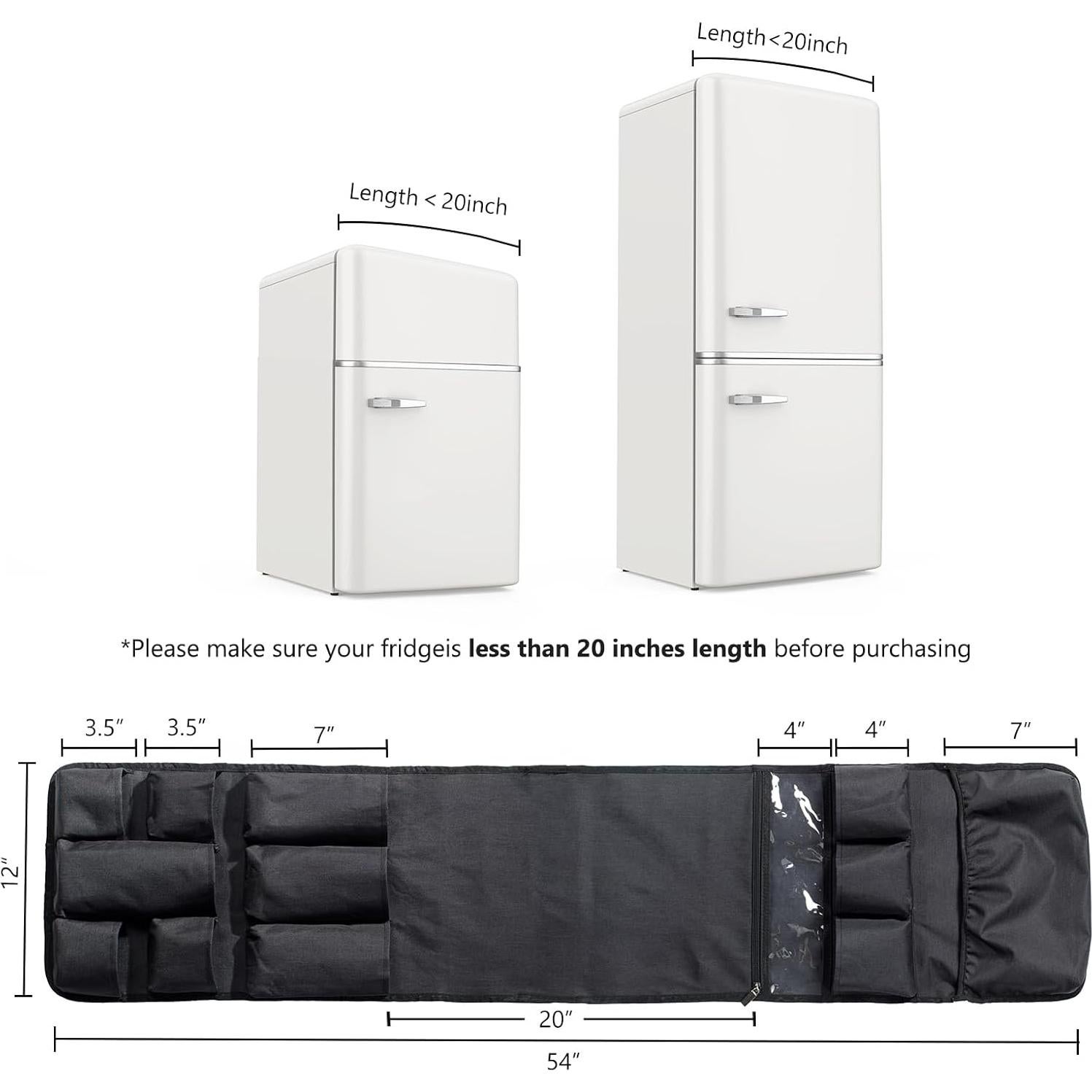 Organizador de Almacenamiento sobre Refrigerador FRECOLSH 12 Bolsillos