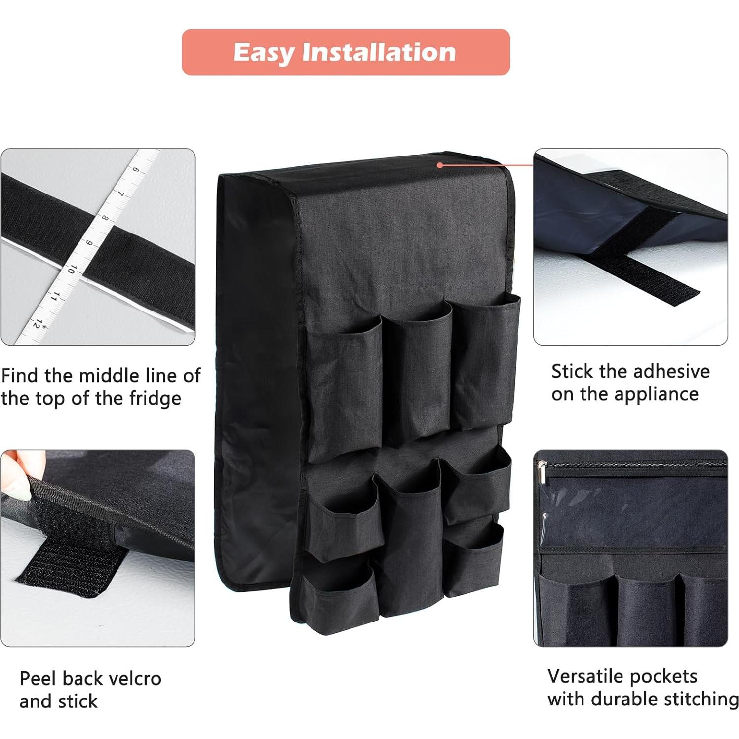 Organizador de Almacenamiento sobre Refrigerador FRECOLSH 12 Bolsillos