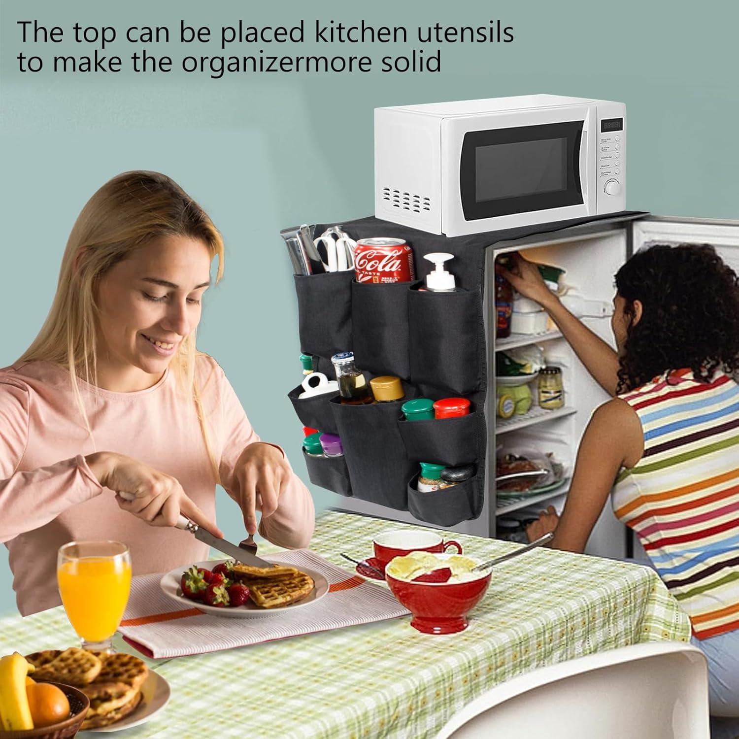 Organizador de Almacenamiento sobre Refrigerador FRECOLSH 12 Bolsillos