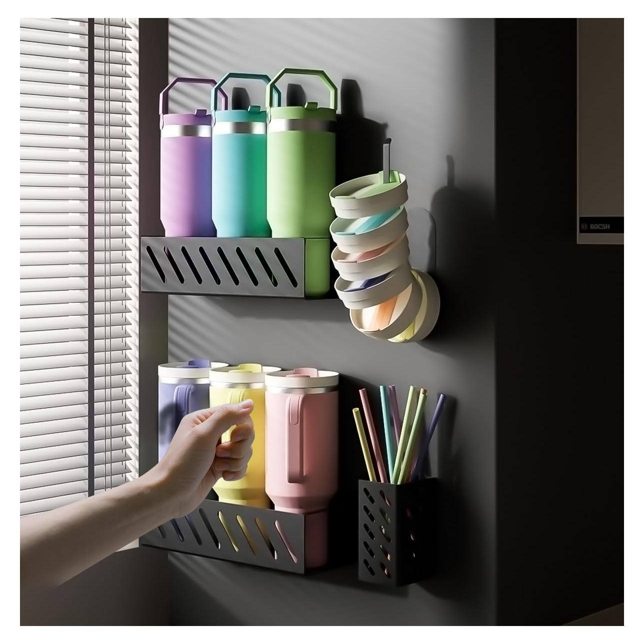 Organizador Magnético MOJOHAND para Tazas Stanley 40 oz - Negro