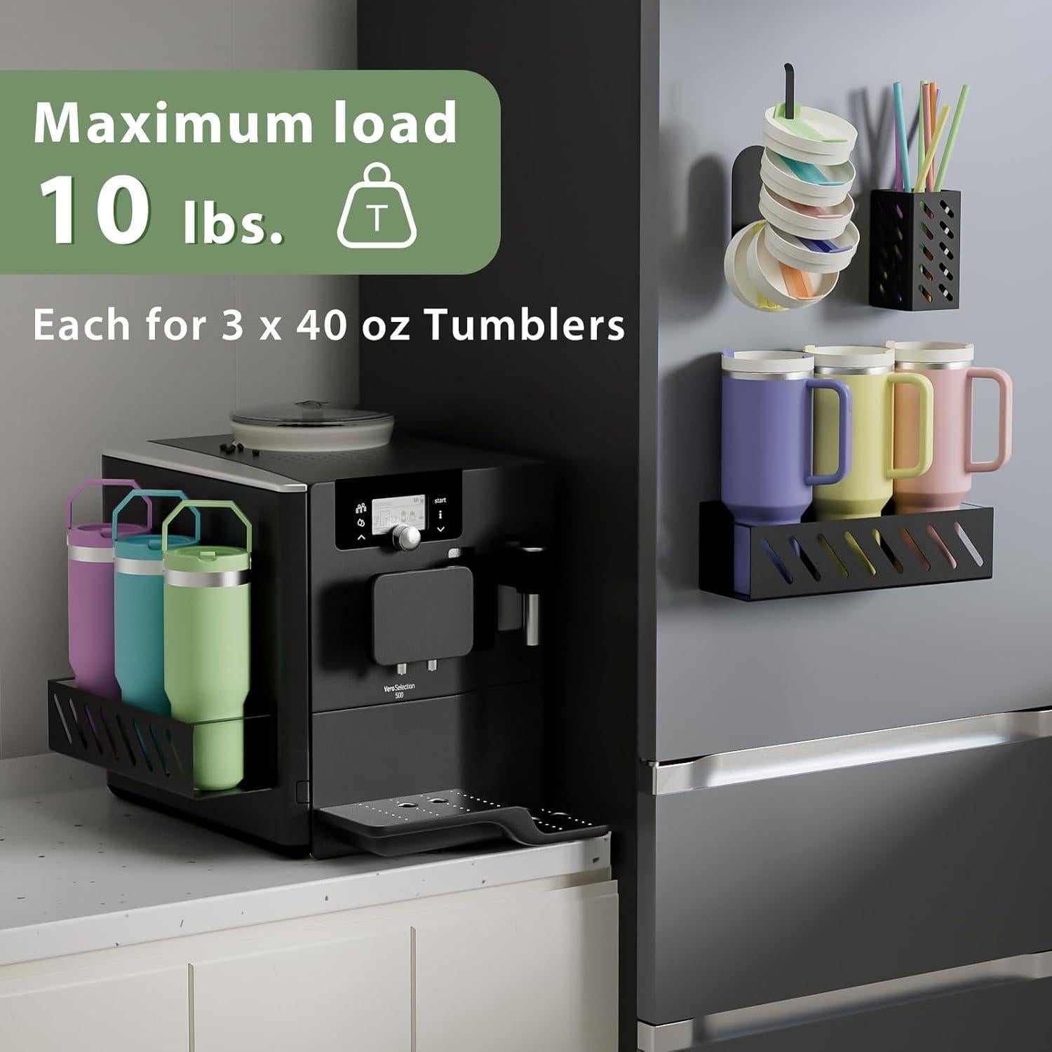 Organizador Magnético MOJOHAND para Tazas Stanley 40 oz - Negro