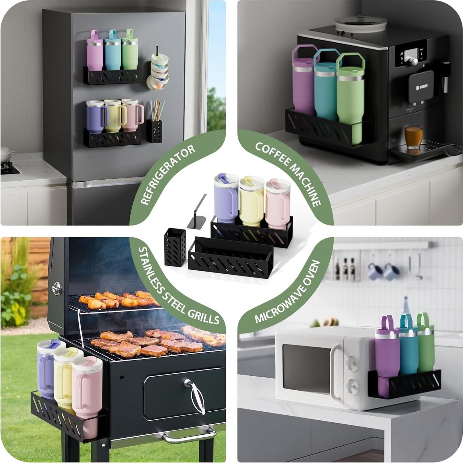 Organizador Magnético MOJOHAND para Tazas Stanley 40 oz - Negro